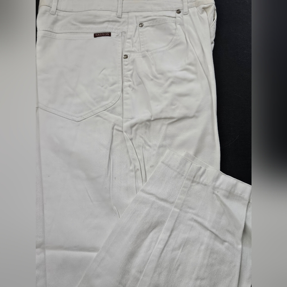 Vintage - NWOT - Sasson Jeans - White - Cotton - Size 10 - Picture 1 of 7